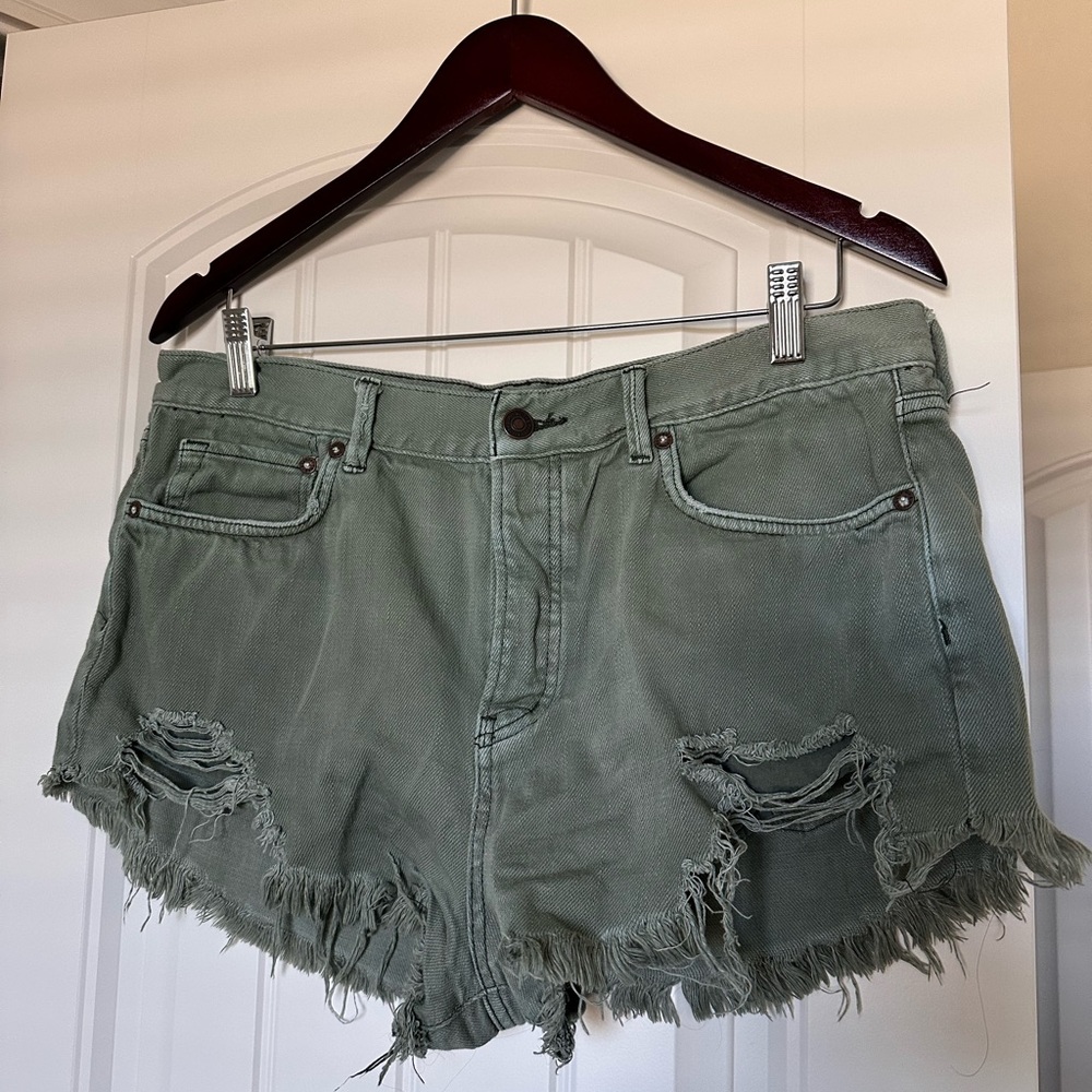 Free people Jean denim shorts